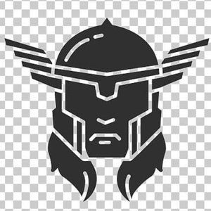 Thor Helmet Vinyl Decal Sticker Customizable 7"